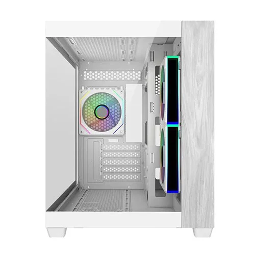 Cooler Master Elite 481 Wood White ARGB M-ATX Mini Tower Case